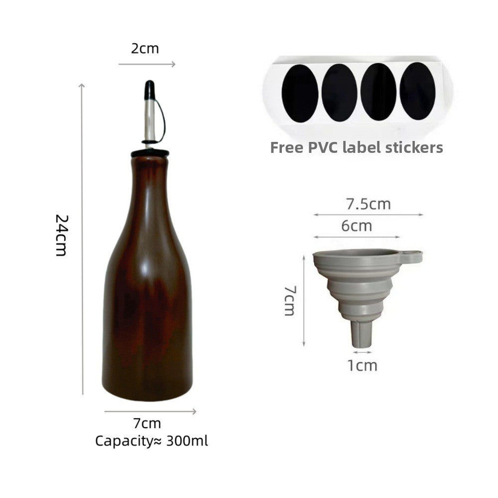 Yabane™ Ceramic Kitchen Oil and Vinegar Dispenser Bottle