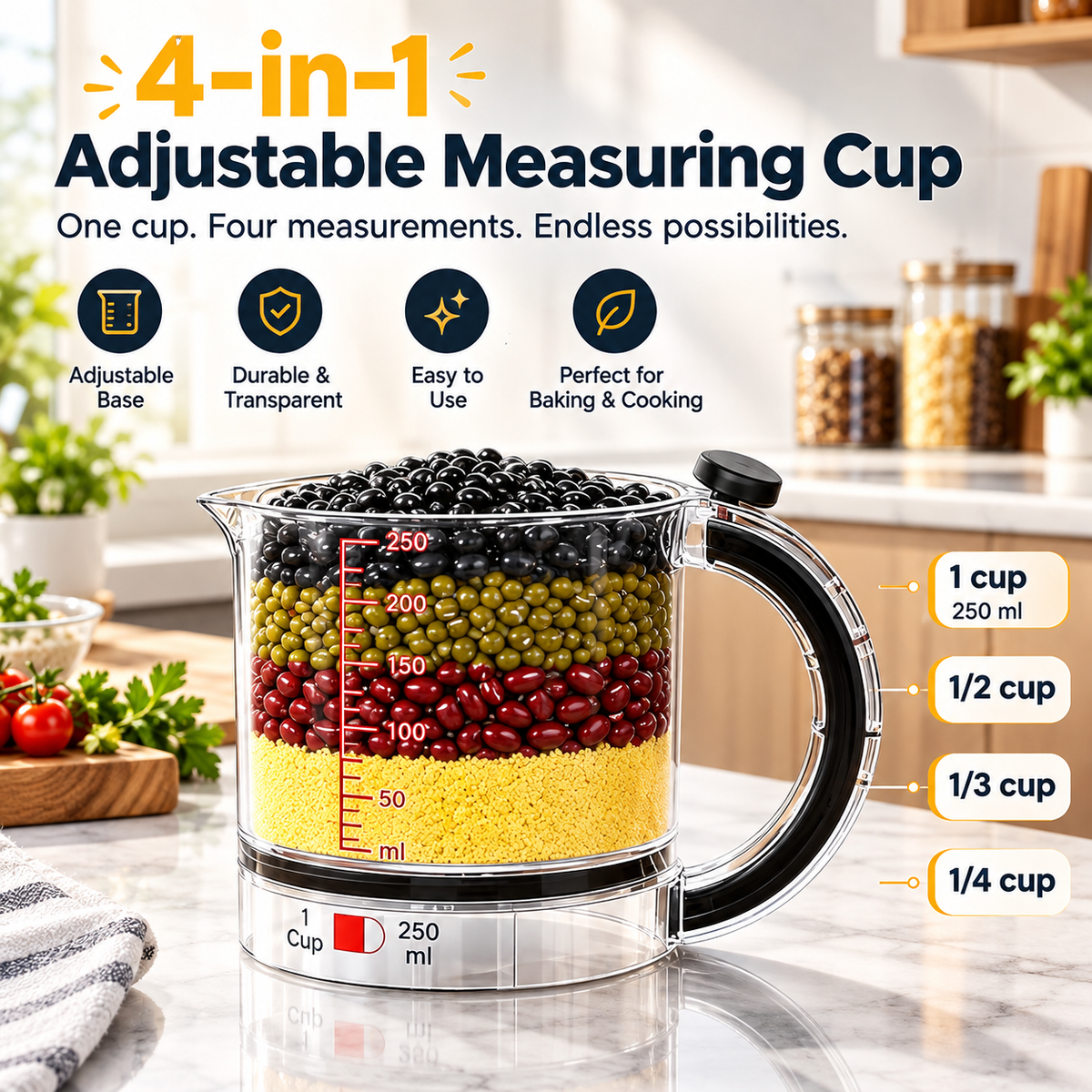 Yabane™ Adjustable Measuring Cup