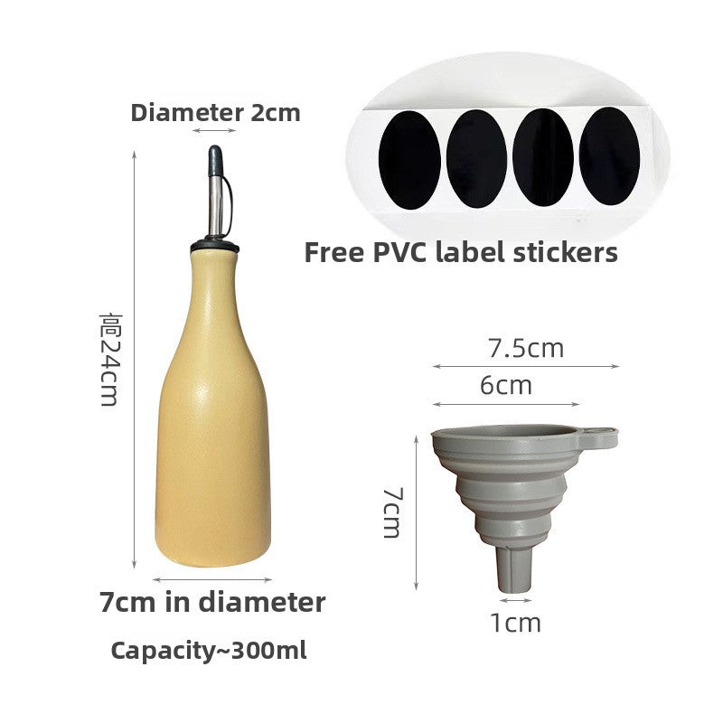 Yabane™ Ceramic Kitchen Oil and Vinegar Dispenser Bottle