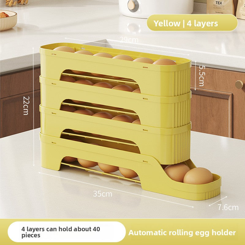 Yabane™ Rolling Slide Egg Storage Container