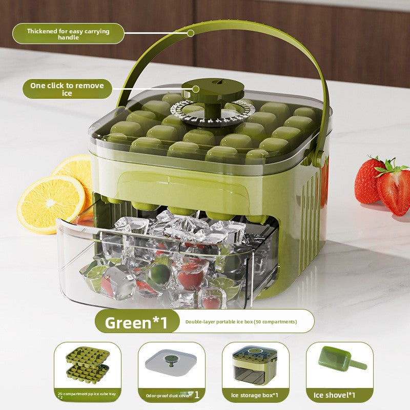 Yabane™ Plastic Ice Cube Tray with Shovel