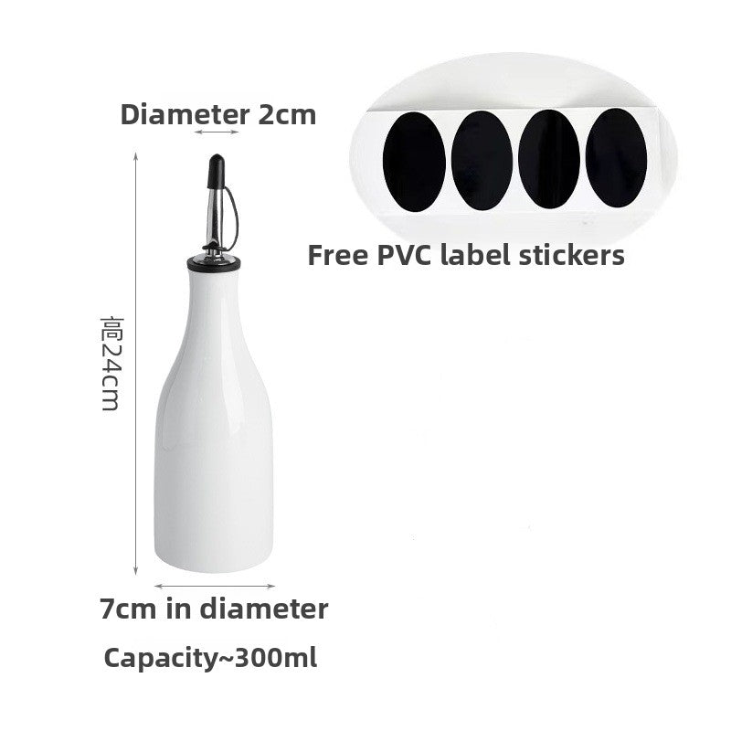 Yabane™ Ceramic Kitchen Oil and Vinegar Dispenser Bottle