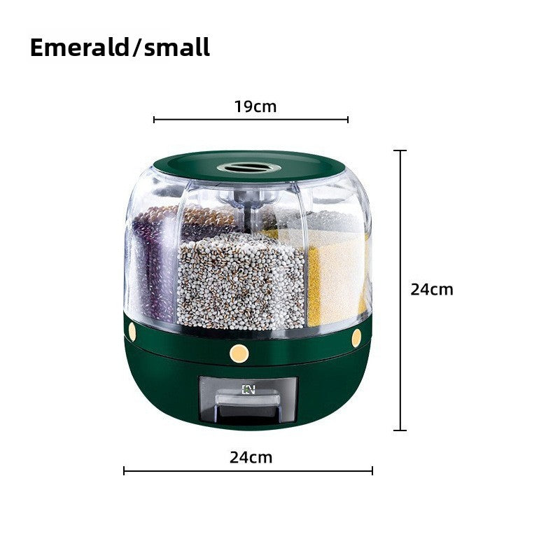 Yabane™ 6-Compartment Rotating Multi-Grain Storage Box