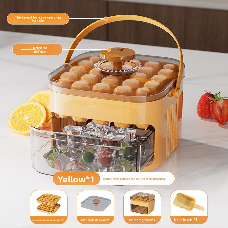 Yabane™ Plastic Ice Cube Tray with Shovel