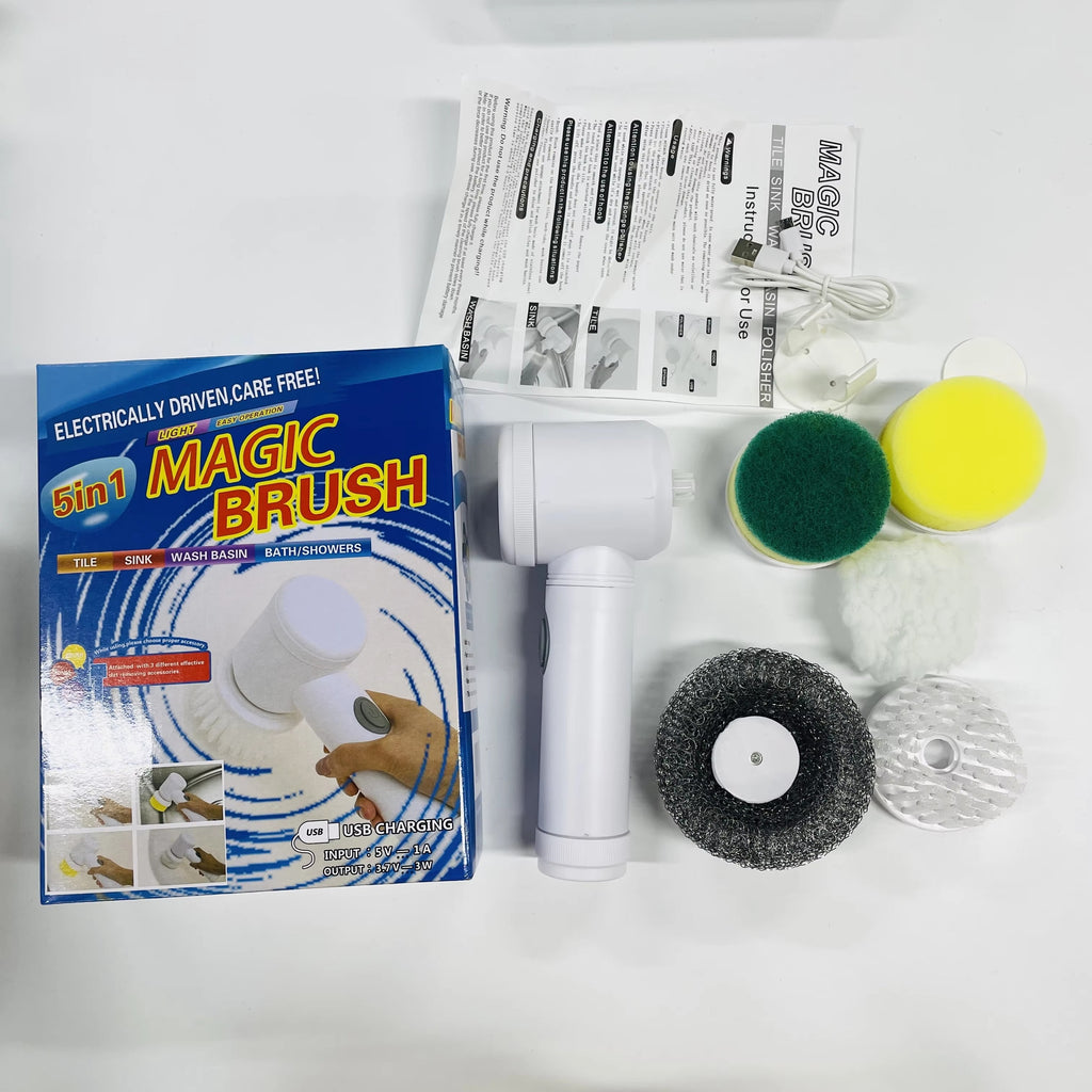 Yabane™ 5 in 1 Cordless Electric Spin Scrubber