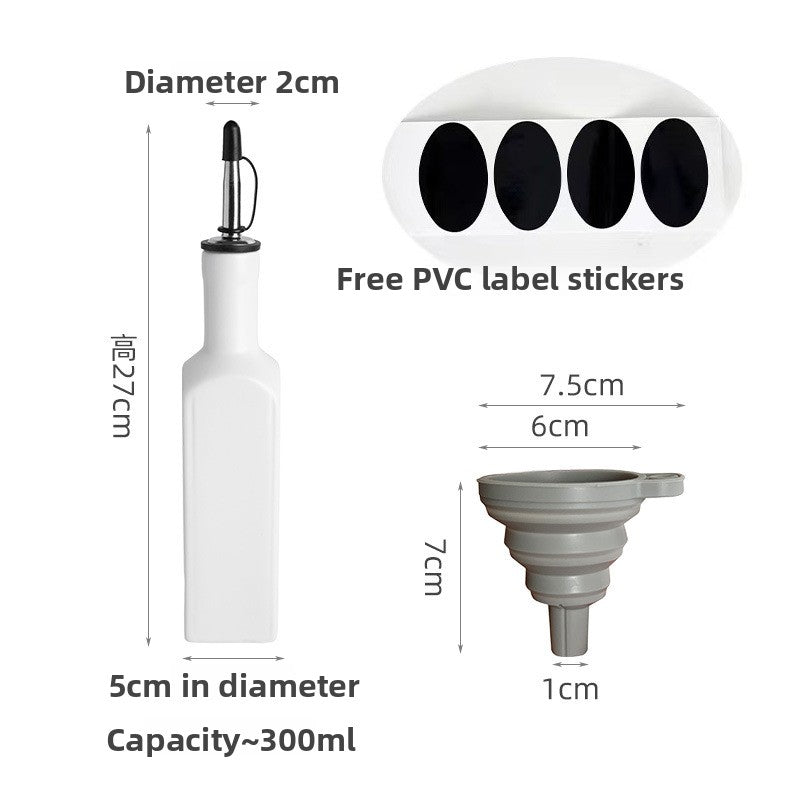 Yabane™ Ceramic Kitchen Oil and Vinegar Dispenser Bottle