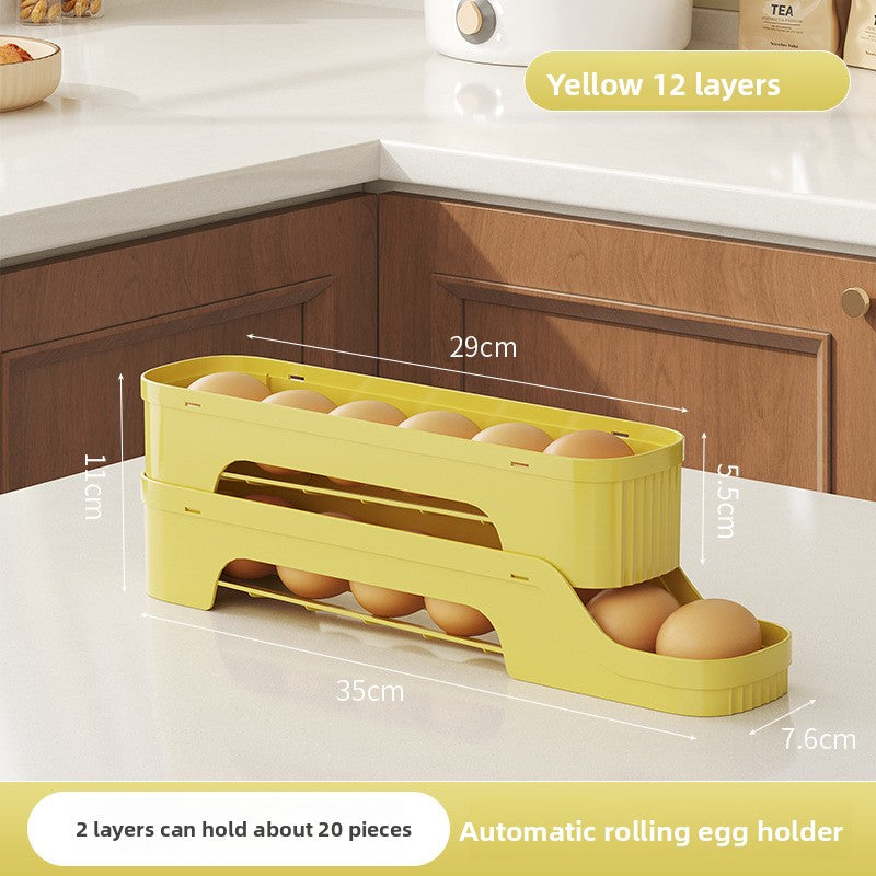 Yabane™ Rolling Slide Egg Storage Container