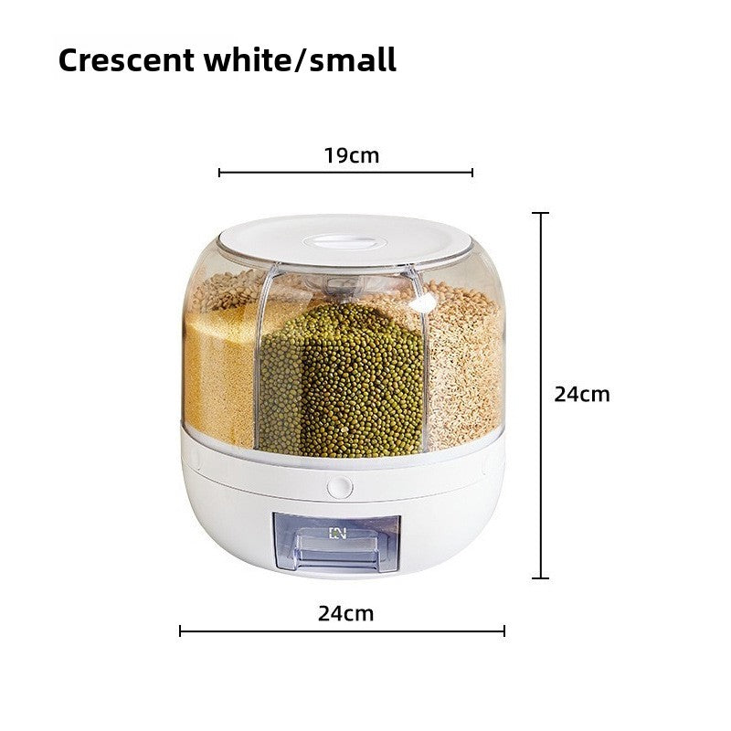 Yabane™ 6-Compartment Rotating Multi-Grain Storage Box