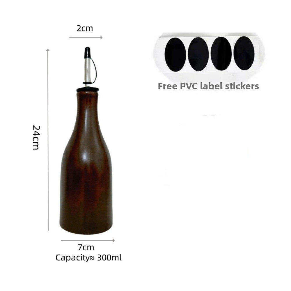 Yabane™ Ceramic Kitchen Oil and Vinegar Dispenser Bottle