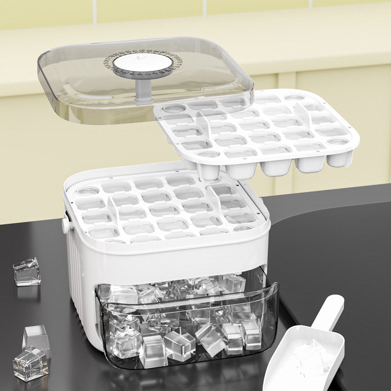 Yabane™ Plastic Ice Cube Tray with Shovel