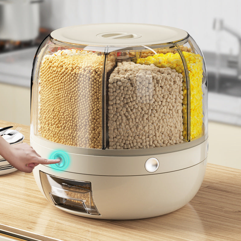 Yabane™ 6-Compartment Rotating Multi-Grain Storage Box