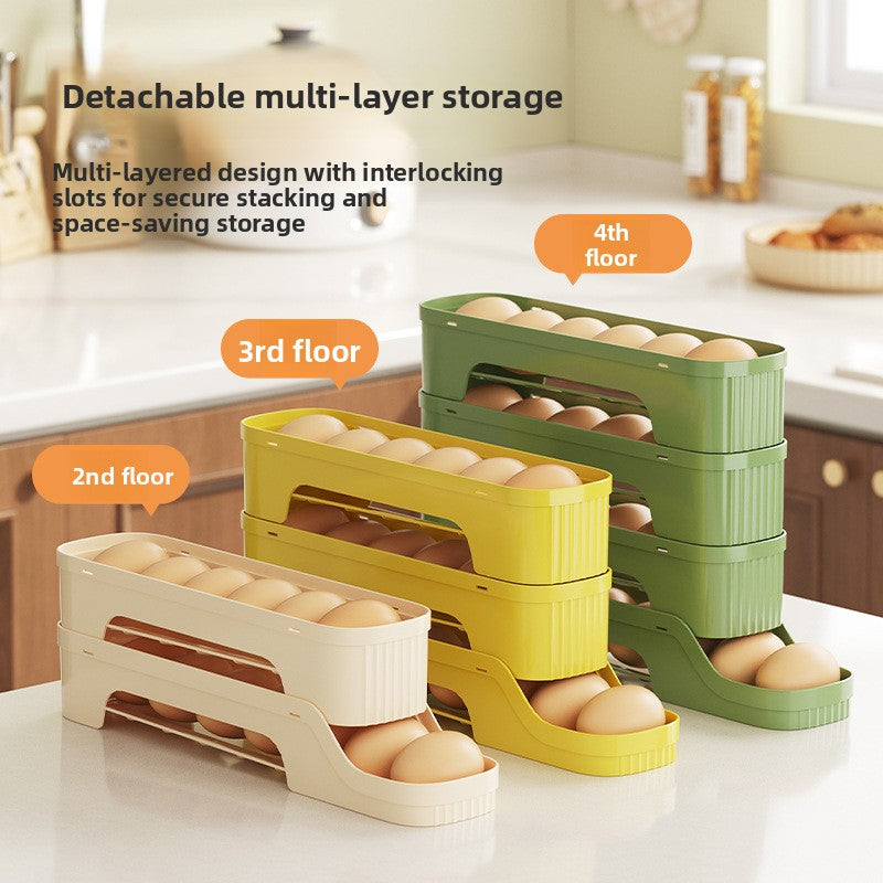 Yabane™ Rolling Slide Egg Storage Container